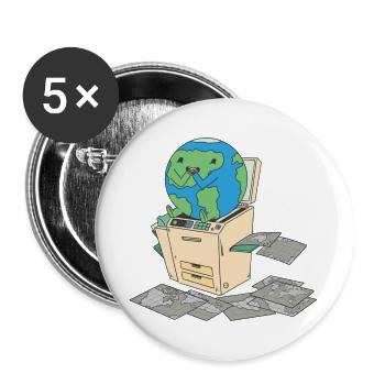 Cute Earth Cartography Teacher Art For Geographer - Buttons large 2.2'' (5-pack) - white