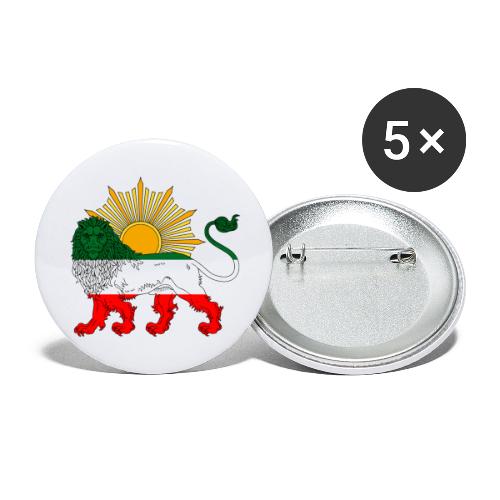 Lion and Sun Flag 2 - Buttons large 2.2'' (5-pack)