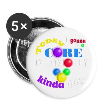 Core Memory Day green - Buttons large 2.2'' (5-pack) - white