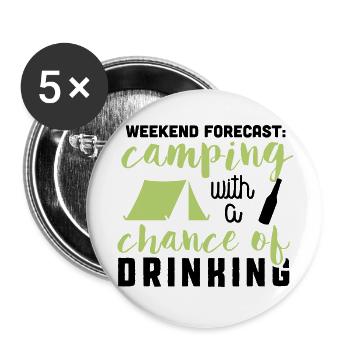 WEATHER FORECAST - Buttons large 2.2'' (5-pack) - white