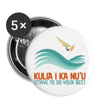 Hawaiian Proverb Strive To Do Your Best - Buttons large 2.2'' (5-pack) - white