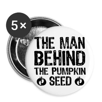 The Man Behind The Pumpkin Seed - Buttons large 2.2'' (5-pack) - white