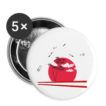 Dream In Japan - Buttons large 2.2'' (5-pack) - white