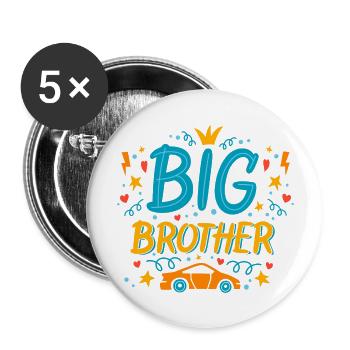 Brother day! feel your brother better - Buttons large 2.2'' (5-pack) - white