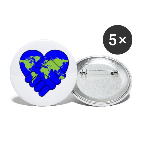 World United in Love - Buttons large 2.2'' (5-pack)