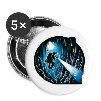 Cave Explorer: Depths of Discovery - Buttons large 2.2'' (5-pack) - white