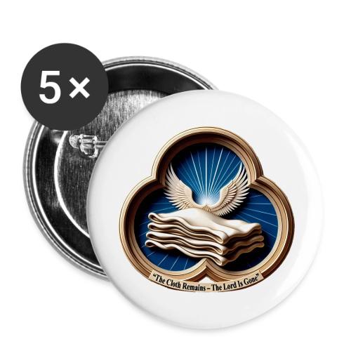 Easter The Cloth Remains T Shirt, Empty Tomb Gift - Buttons large 2.2'' (5-pack)