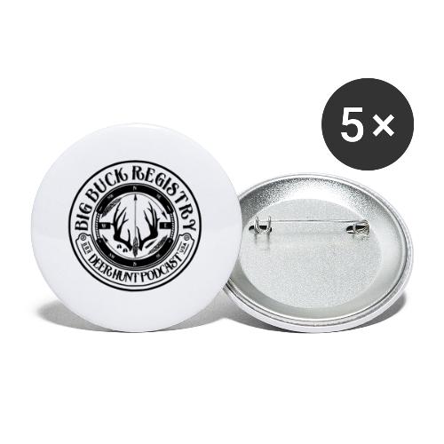 Big Buck Registry Seal - Colorless Back Ground - Buttons large 2.2'' (5-pack)