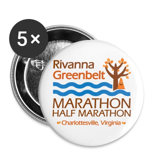 RIVANNA GREENELT LOGO (with Coney!) - Buttons large 2.2'' (5-pack)