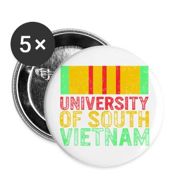 University Of South Vietnam Veterans - Buttons large 2.2'' (5-pack) - white