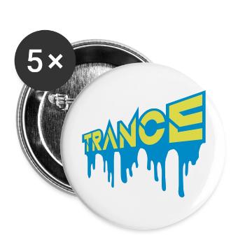design trance logo club - Buttons large 2.2'' (5-pack) - white