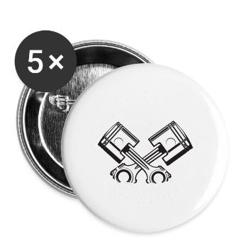 My Blood Type Is Cool Flash Mechanic Engineer - Buttons large 2.2'' (5-pack) - white