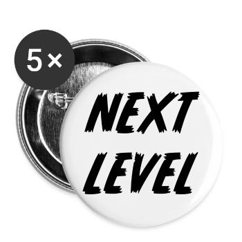 Next Level humor - Buttons large 2.2'' (5-pack) - white