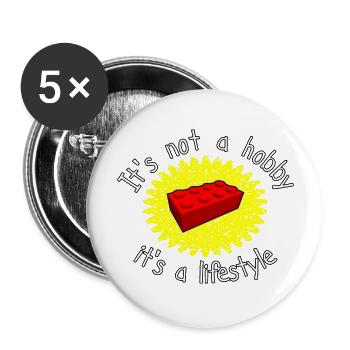It s Not A Hobby It s A Lifestyle - Buttons large 2.2'' (5-pack) - white