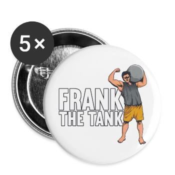 Frank The Tank Calithenics cute girl - Buttons large 2.2'' (5-pack) - white