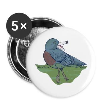Blue Duck Whio - Buttons large 2.2'' (5-pack) - white