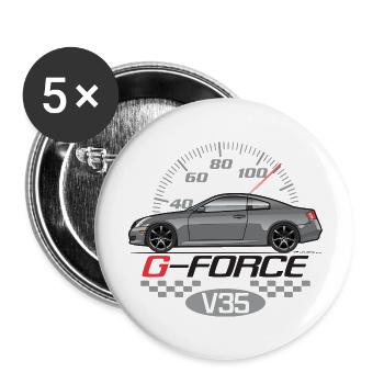 G Force V35 - Buttons large 2.2'' (5-pack) - white