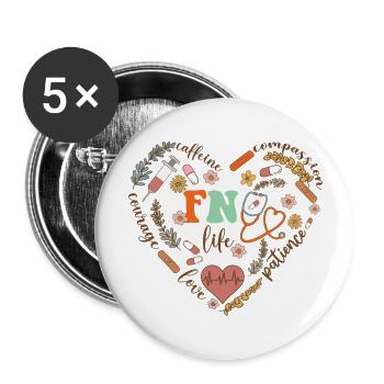 Future nurse Life - Buttons large 2.2'' (5-pack) - white