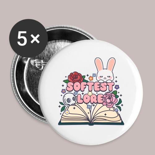 SOFTEST LORE - Lot de 5 grands badges (2,2 po)