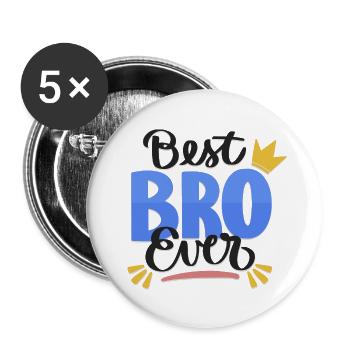 Brother day! feel your brother better - Buttons large 2.2'' (5-pack) - white