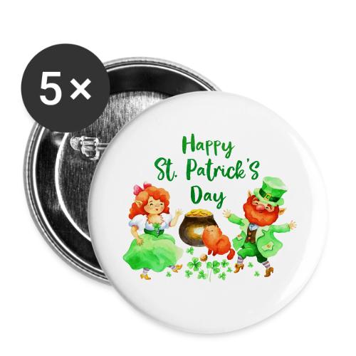 St Patrik's Day - Buttons large 2.2'' (5-pack)