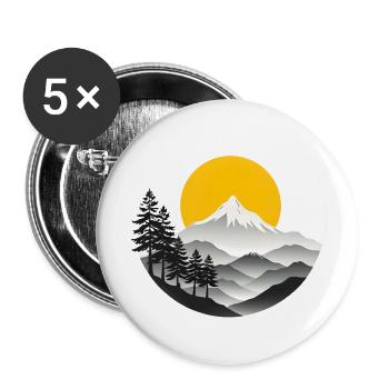 road trip - Buttons large 2.2'' (5-pack) - white