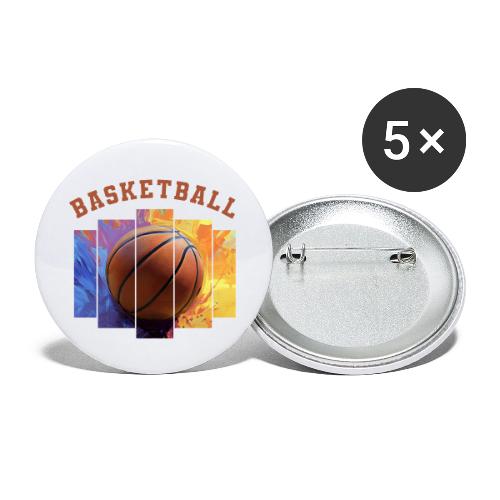 Basketball Pulse - Buttons large 2.2'' (5-pack)