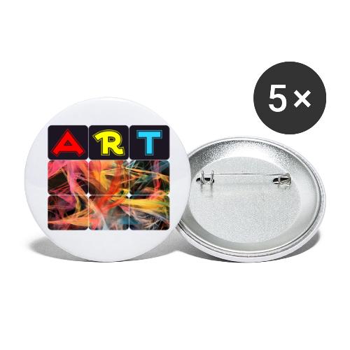 Chaotic Threads of Art - Buttons large 2.2'' (5-pack)