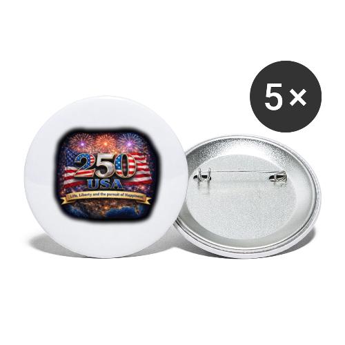 USA 250th Celebration - Buttons large 2.2'' (5-pack)