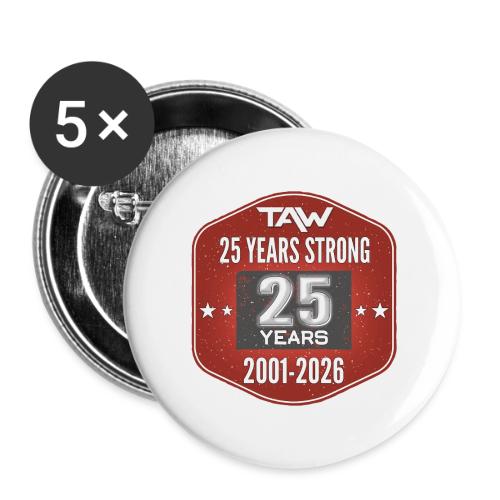 25 YRS - Buttons large 2.2'' (5-pack)