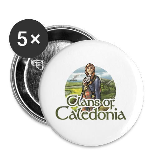 Clans of Caledonia, Clan Robertson - Buttons large 2.2'' (5-pack)