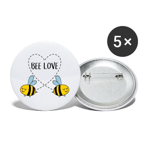 Bee Love - Buttons large 2.2'' (5-pack)