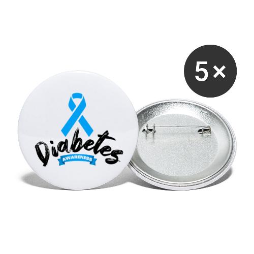 Diabetes Awareness - Buttons large 2.2'' (5-pack)