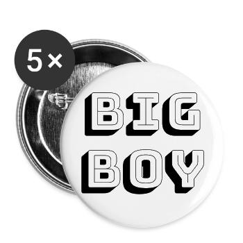 Big boy - Buttons large 2.2'' (5-pack) - white
