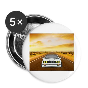 Cars Motorsport e34 - Buttons large 2.2'' (5-pack) - white