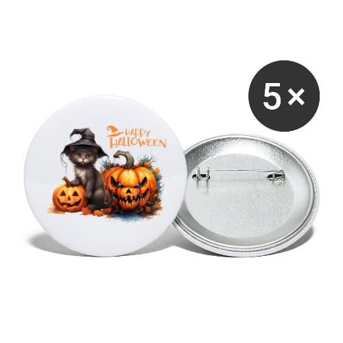 Happy Halloween - Buttons large 2.2'' (5-pack)