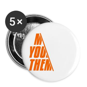 21 - Buttons large 2.2'' (5-pack) - white
