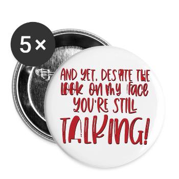Gratitude Amidst the Expression - Buttons large 2.2'' (5-pack) - white