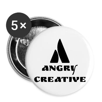angry creative - Buttons large 2.2'' (5-pack) - white