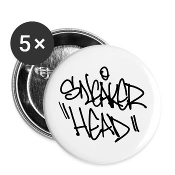sneaker head - Buttons large 2.2'' (5-pack) - white