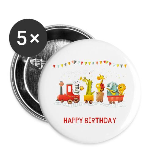 Happy birthday - Buttons large 2.2'' (5-pack)