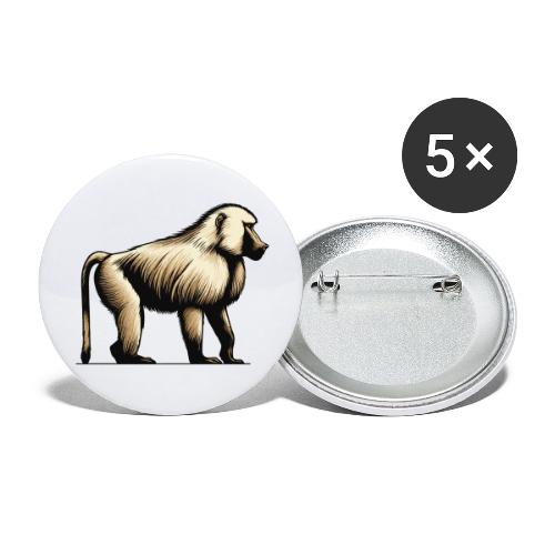 Baboon - Buttons large 2.2'' (5-pack)