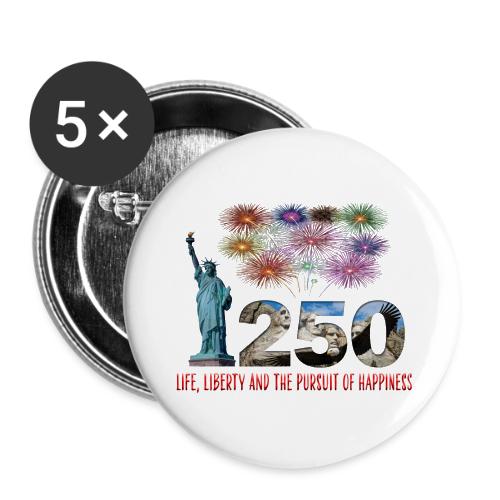 250 Years USA - Buttons large 2.2'' (5-pack)