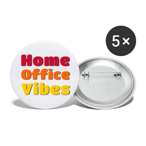 Home Office Vibes Remote Work Design - Buttons large 2.2'' (5-pack)