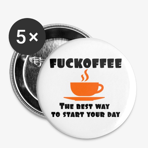 Fuckoffee - Buttons large 2.2'' (5-pack)