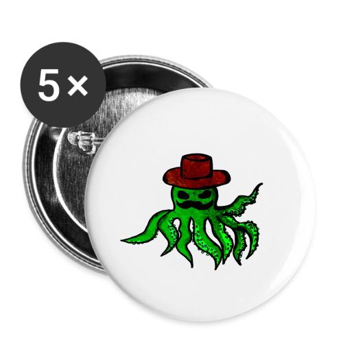 Mysterious octopus - Buttons large 2.2'' (5-pack)