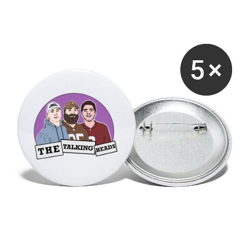 The Trio - Purple - Buttons large 2.2'' (5-pack)