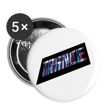 3D effect trance design - Buttons large 2.2'' (5-pack) - white
