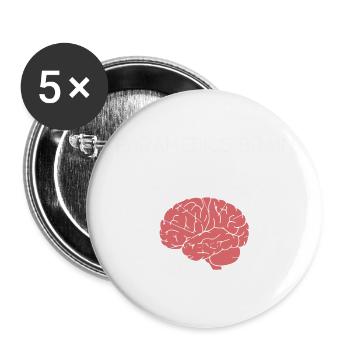 Paramedics Brain - Buttons large 2.2'' (5-pack) - white