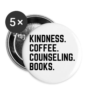 School Psychologist music aesthetic - Buttons large 2.2'' (5-pack) - white